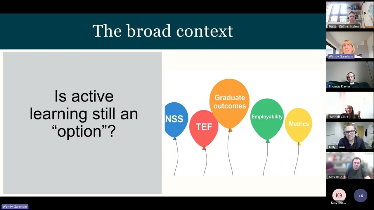 TFun Talk #7: Active learning as a pedagogical imperative