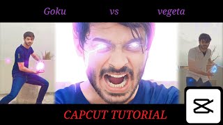 Goku Vs Vegeta Vfx Capcut Tutorial Kamehameha Vs Galick Gun 