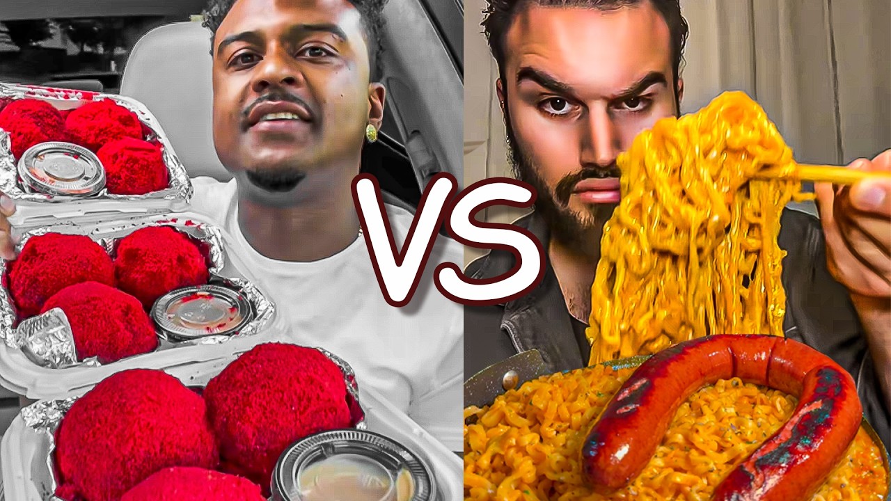 Cheetos vs Buldak $100 Challenge: 1 Hour Ultimate Mukbang by SoftBite ASMR