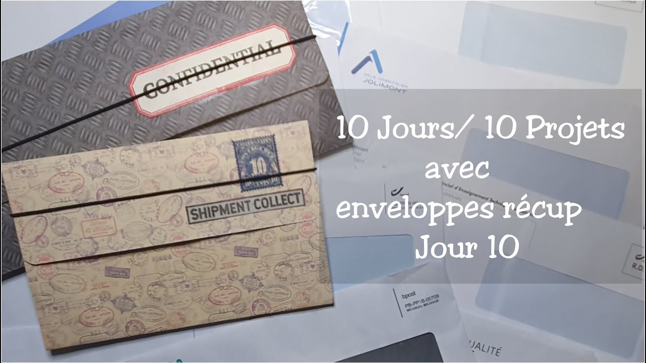 10 Jours 10 Projets avec des enveloppes de rcupration Jour 10 Organisateur de voyage