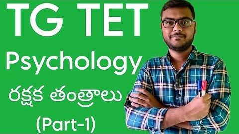 Psychology (CDP) | Defence Mechanisms | TG TET Classes | Vamshi Krishna Academy 