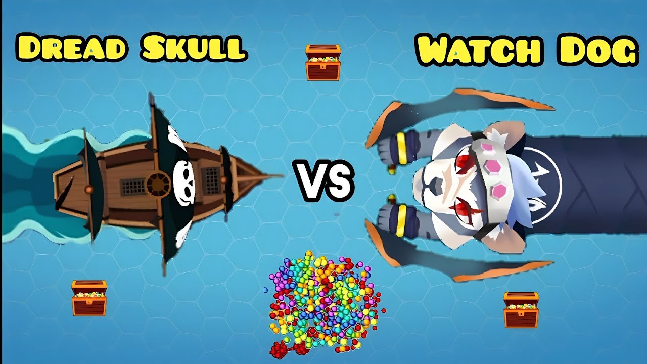 Dread Skull Boss Vs Tengao Boss! Snake.Io
