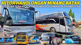 MIYOR HAHOLONGAN🔴BUS PADANG RASA BATAK || RAMAI BUS SUMATERA MENUMPUK DI TERMINAL KAMPUNG RAMBUTAN