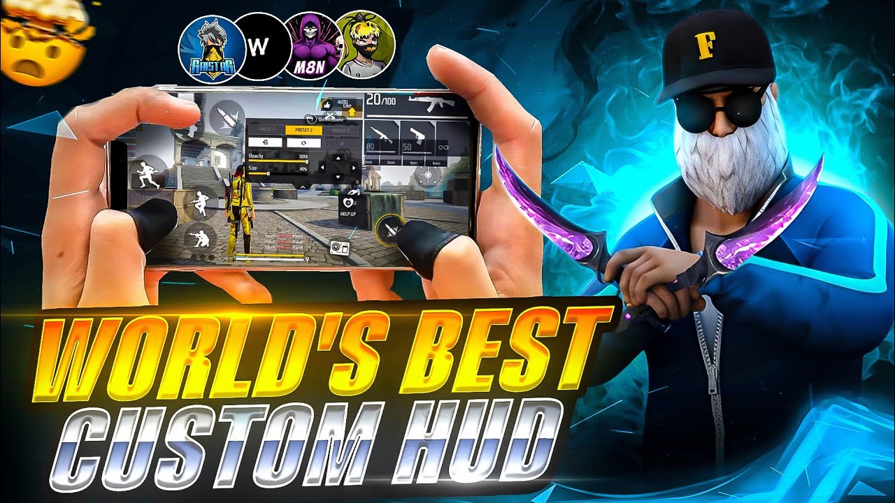 TOP 3 BEST 3 FINGER CUSTOM HUD FREE FIRE | BEST 3 FINGER HUD | CUSTOM HUD FREE FIRE | MOVEMENT HUD