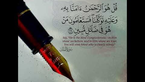 الآية 29 من سورة الملك