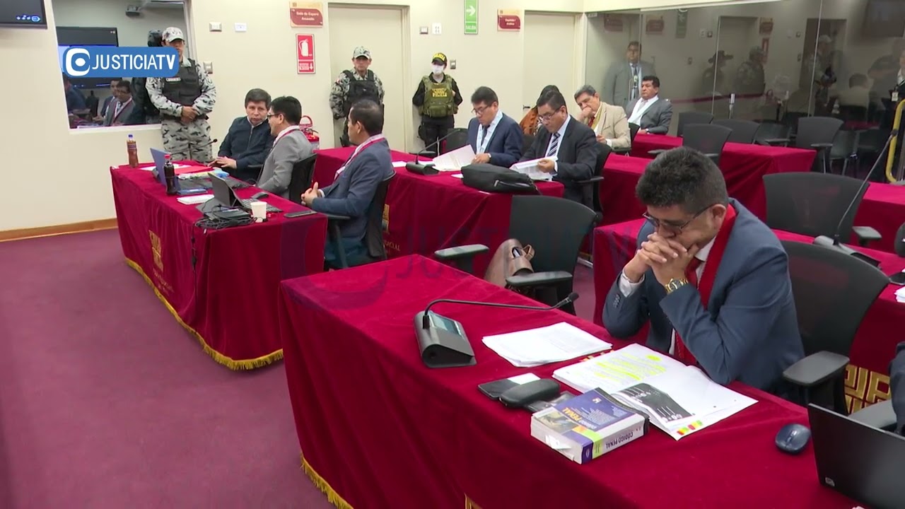 Juicio oral contra el expresidente de la república, Pedro Castillo Terrones, y otros acusados