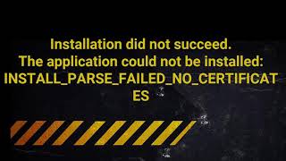 Install Parse Failed No Certificates In Android Studio