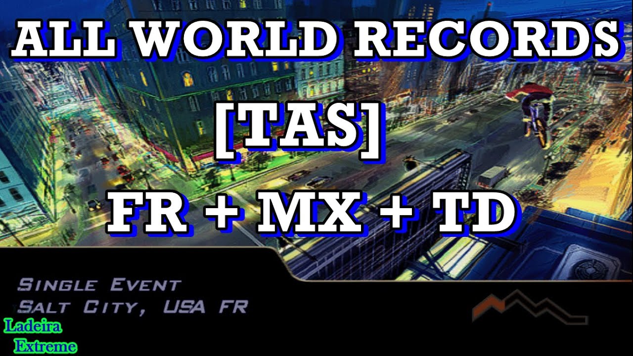 TODOS OS WORLD RECORDS SPEEDRUN [TAS] EM UM UNICO VÍDEO DOWNHILL DOMINATION 