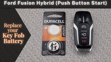 How to DIY Replace Change a Ford Fusion Hybrid Push Button Start 2013-2016 Key Remote Fob Battery