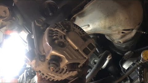 “removing” ALTERNATOR 2002 toyota camry