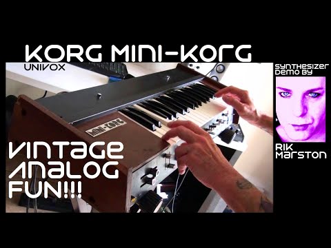 Korg Mini-Korg Vintage Analog FUN! Univox Synthesizer Rik Marston