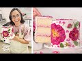 Rose Flavored Cake Recipe (With Pressed Flowers)