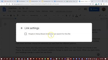 Google Drive:  Sharing with Specific People and Making Sure the Document isn