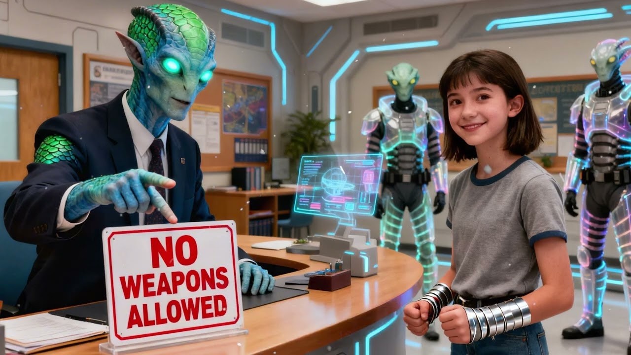 The Alien Principal Said “No Weapons Allowed” ｜ The Human Smiled   HFY   Sci Fi Story