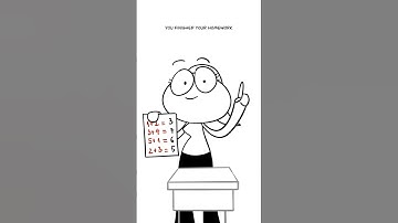 How To Finish Homework In 1 Second 😜 (Animation Meme) Aud: @im_siowei #shorts