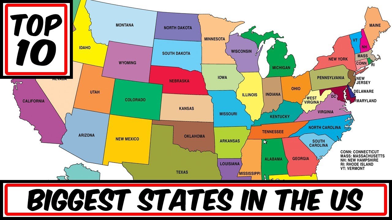 Largest Us States - Jamiedsx