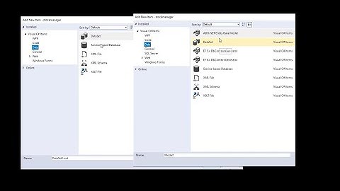 install ADO NET Entity Data Model in visual studio 2017 ✅