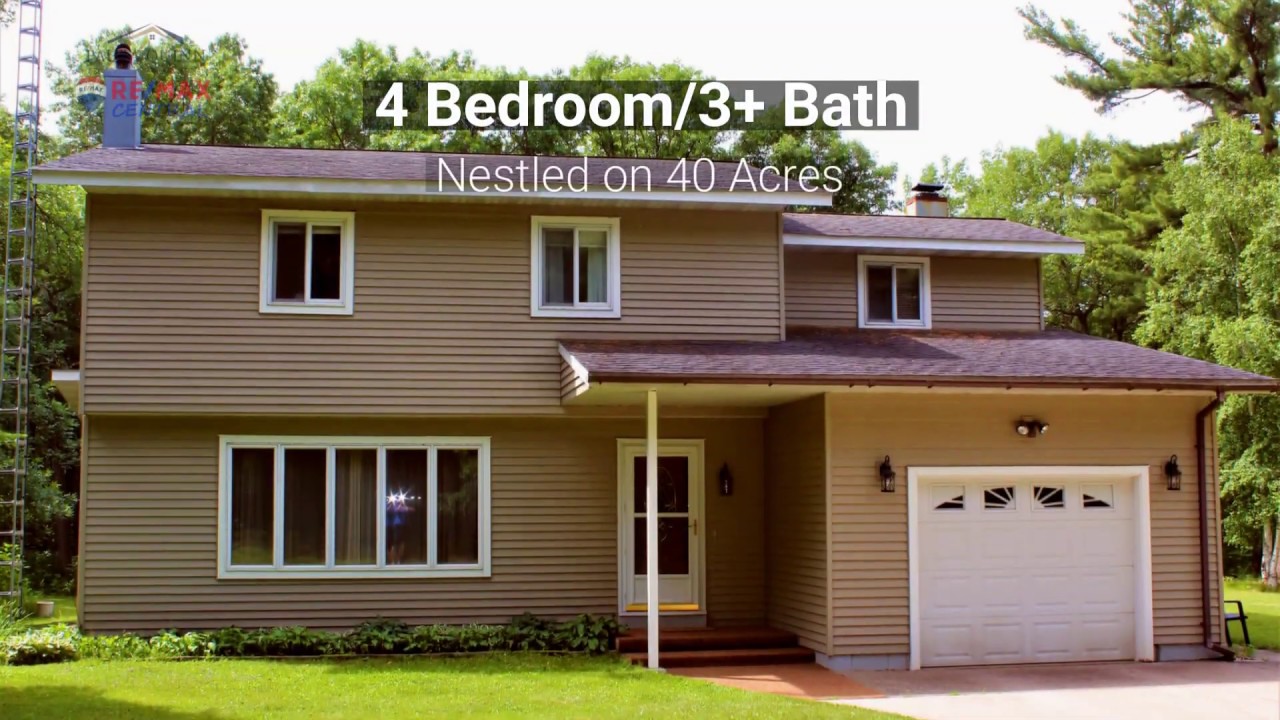 Just Listed - 4 Bed 3+ Bath Home on 40 Acres in Little Falls