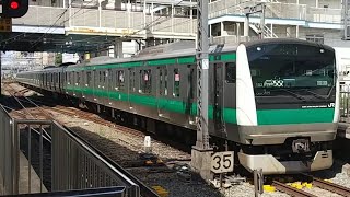 E233系7000番台ハエ103編成TK入場回送池袋駅通過