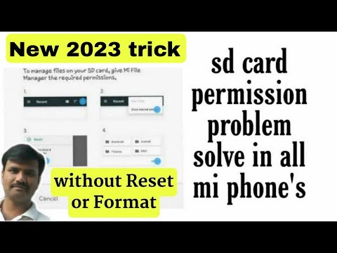 Mi or redmi phone sd card permission problem solve