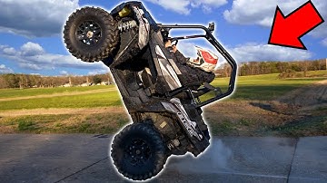 INSANE POLARIS SXS WHEELIES! *FLIPPED IT*