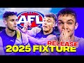 MY FIRST REACTION TO THE 2025 AFL FIXTURE!