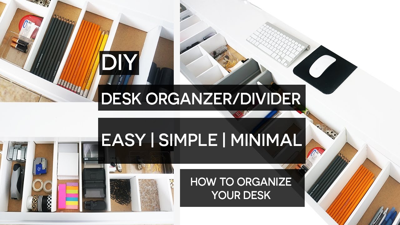 Diy Desk Organizer Divider Youtube