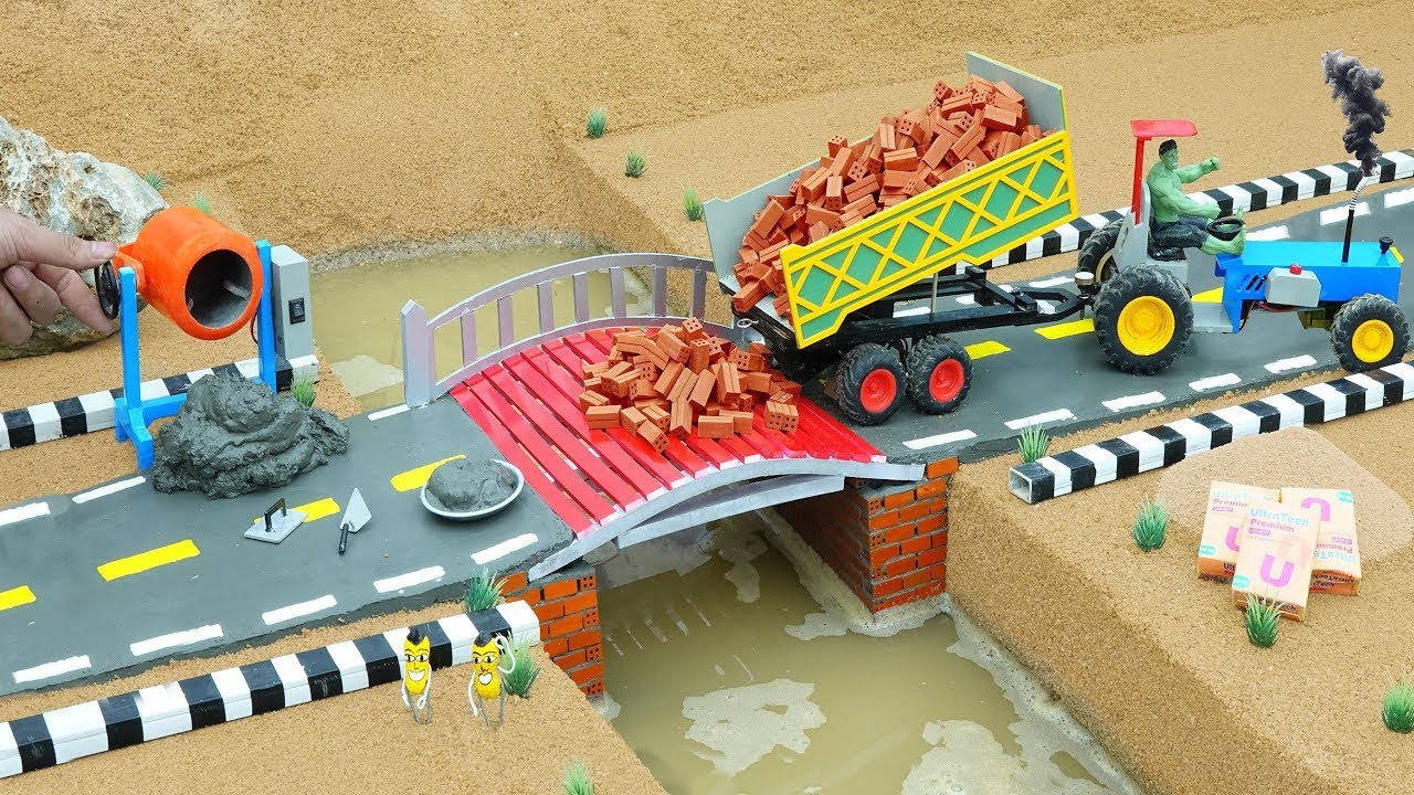DIY Metal Bridge Building Science Project and Heavy Duty Mini Truck ‪@DIYMachinery‬