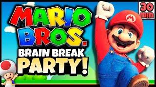 Super Mario Brain Break Party | Freeze Dance & Run | Just Dance | Jump Challenger
