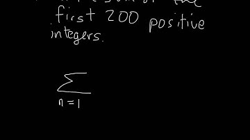 Find the sum of the first 200 + integers