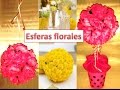 Esfera floral / arbol floral / centro de mesa para 15 años