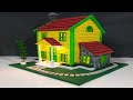 Casa de papelão/Faça você mesmo em miniatura/ домик с цветущим садом DIY/Miniature Cardboard House