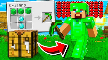 I Crafted STRONGEST EMERALD ARMOR and WEAPONS In Minecraft!