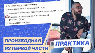 картинка: Применение производной к исследованию функций | ПРАКТИКА