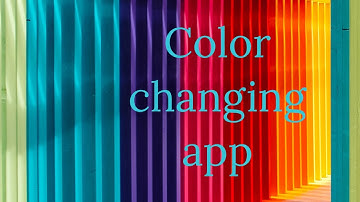 Color changing app | using MIT APP INVENTOR | My robots
