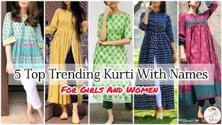 #2024 Types of kurtis with names/Latest kurti design/kurtis for girls/women/kurtis names