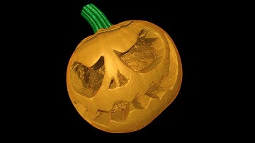 3D visualisation of a Halloween pumpkin