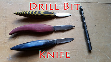 Forging 3 Whittling Knives from Drill Bits