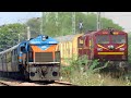 Evening High Speed Diesel & Electric Rail Traffic - Delhi Rewari Section