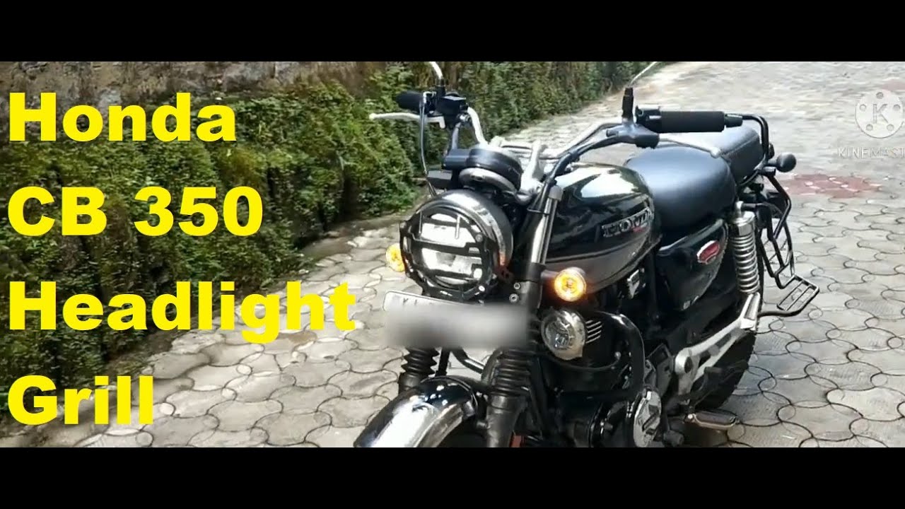Honda Highness CB 350 Modification Headlight Grill Accessories DIY