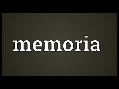 Memoria Meaning