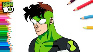 How to draw Ben 10 Mark ( Invincible Variant ) | step by step Tutorial