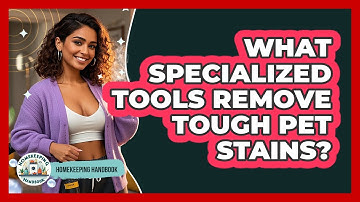 What Specialized Tools Remove Tough Pet Stains? - Homekeeping Handbook