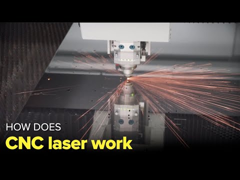 How does the CNC Fiber laser cutting machine work? -