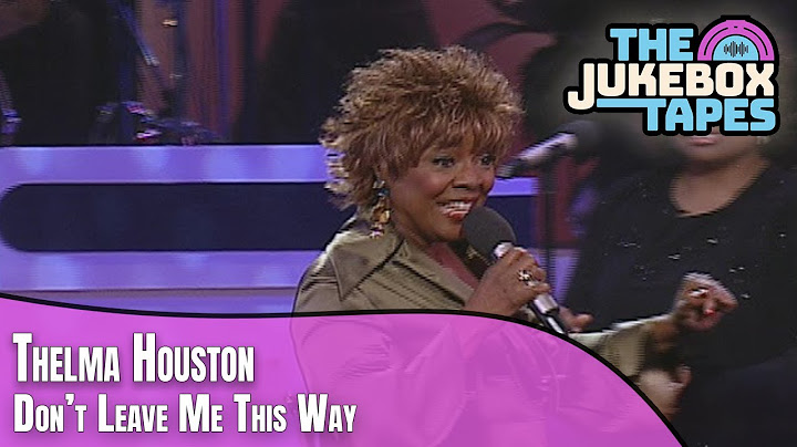 Don't Leave Me This Way Live version - Live performance video thumbnail