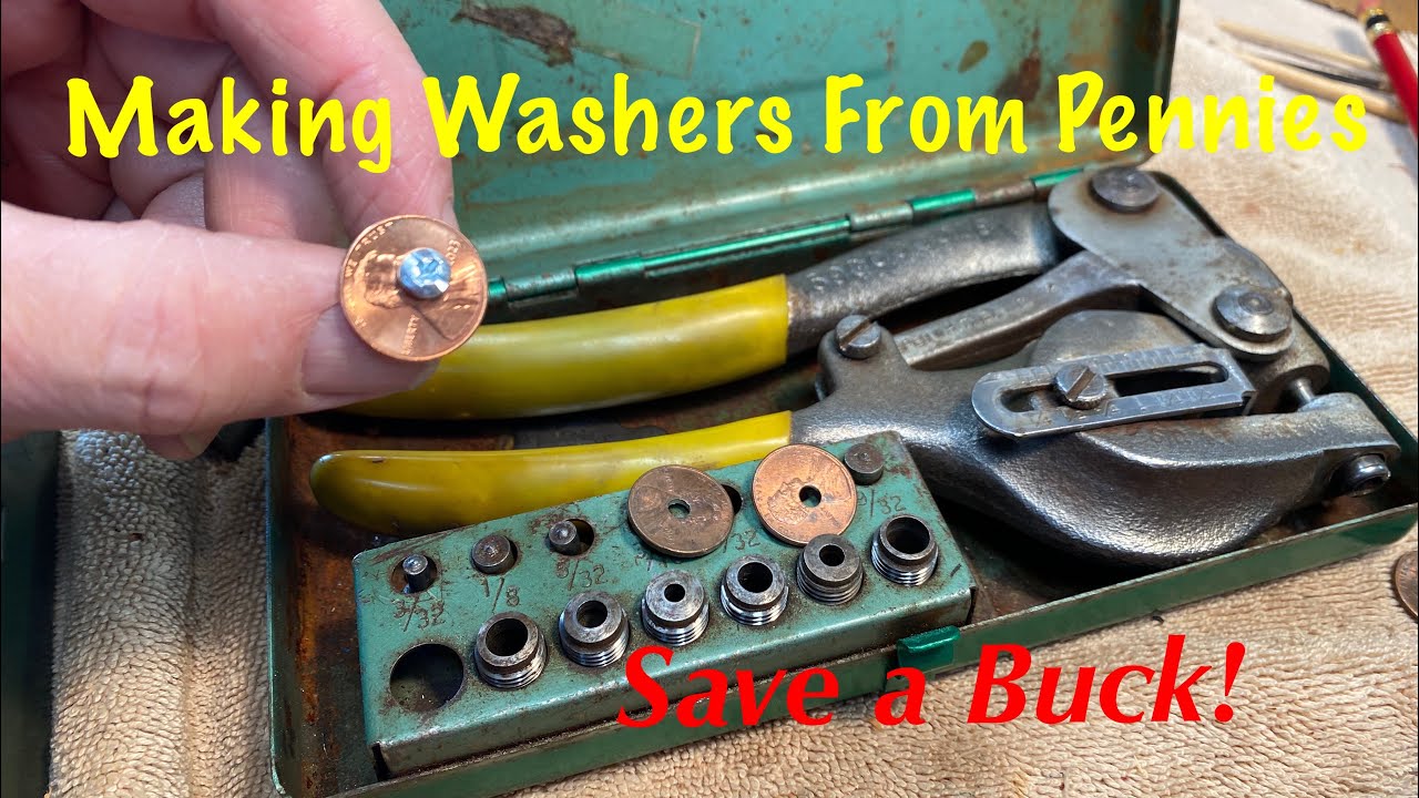 Make Washers from Pennies Using a Whitney No. 5 Punch Set I Love This