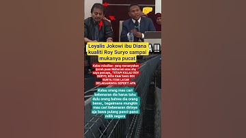 loyalis Jokowi bu Diana kuliti Roy Suryo sampai mukanya pucat #budiana #roysuryo #roypanci