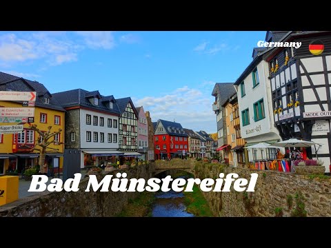 Bad Münstereifel Euskirchen, North Rhine-Westphalia, 🇩🇪 Germany, Walking Tour 2020