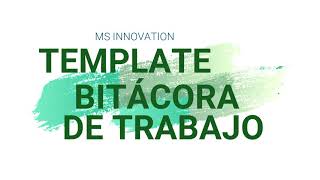 Plantilla Para Bitcora De Trabajo Lleva El Control De Las Horas Que Inviertes  Ms Innovation