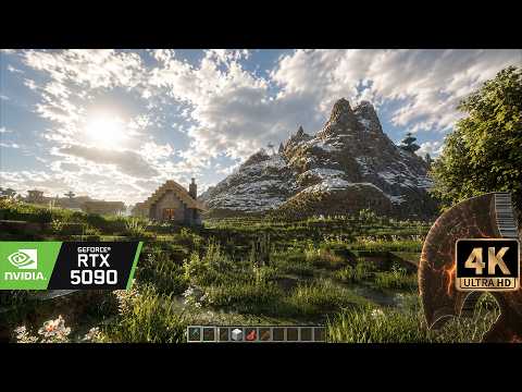 [4K] Minecraft realistic physics and graphics - real Textures - Maximum Minecraft graphics 2026